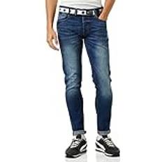 Clothing Crosshatch Barbeck Slim Fit Denim Jeans Tinted Blue Tinted Blue