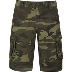 Clothing Mountain warehouse 36R, Khaki Green/Black Mens Camo Cargo Shorts