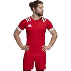 Man - Polyester Blouses adidas Stripes Fitted Rugby Red Man