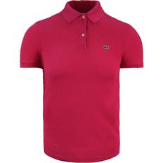 Lacoste Women Polo Shirts Lacoste Classic Fit Womens Pink Polo Shirt Cotton
