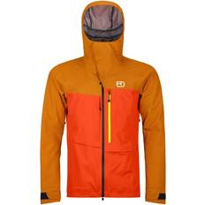 Mehrfarbig - Skifahren Jacken Ortovox 3L Ravine Hardshelljacke - Hot Orange