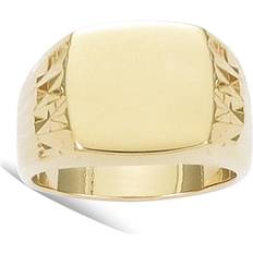 Gold Plated - Men Rings Les Tresors De Lily Signet ring Gold Plated golden 13x9 mm