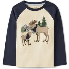 Gymboree gymboree,and Toddler Embroidered graphic Long Sleeve T-Shirts,Mooses,4T
