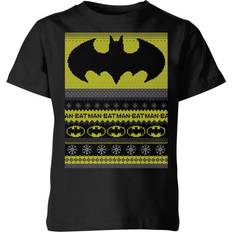 Batman Kids' Christmas T-Shirt in Black 11-12 Years