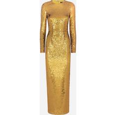 Dolce & Gabbana Gold Dresses Dolce & Gabbana Long sequined mermaid dress