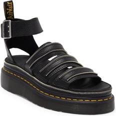 Dr. Martens Zapatillas y Sandalias Dr. Martens Clarissa II Quad Hardware Milled Nappa Leather Platform Sandals - Black