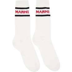 Socks Marni White Logo Socks