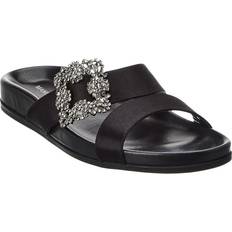 Black - Viscose Sandals Manolo Blahnik Chilanghi Satin Sandal