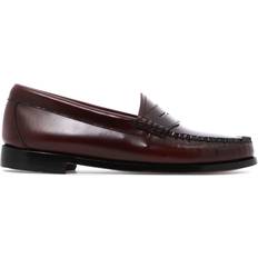 Men - Purple Low Shoes G.H. Bass Womens Wine Leather WEEJUN Penny Loafer - Red
