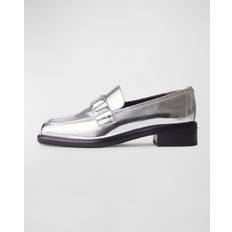 Rag & Bone Silver Maxwell Loafers Slvr IT