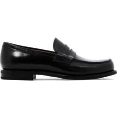 Bright Calf Leather Loafer Man Black
