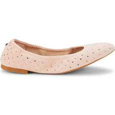 Pink Ballerinas Stuart Weitzman Bling Suede Ballet Flat Pink