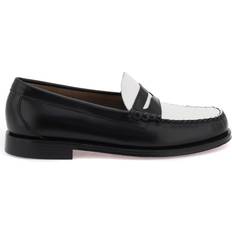 Hombre Mocasines Bass Weejuns Larson Penny Loafer Men's - Black/White