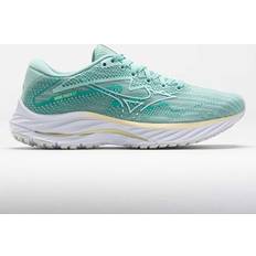 Mizuno Damen Wave Rider 27 Laufschuh, Eierschalenblau/Weiß