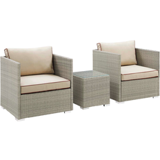 Metal Outdoor Lounge Sets modway Repose Collection Outdoor Lounge Set