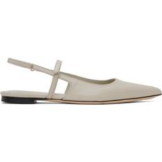 BY FAR SSENSE Work Capsule Gray Jess Ballerina Flats Pelican IT
