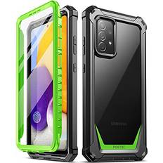 Samsung Galaxy A72 Mobile Phone Cases Poetic Poetic Guardian Case for Samsung Galaxy A72 Clear Case with Built-in Screen Protector Green/Clear