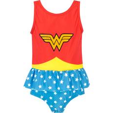 UV Protection Bathing Suits DC Comics Wonder Woman Swimsuit Red 6-7 Years