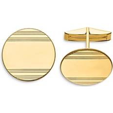 14 quilates - Hombre Pulseras Finest Gold Bloomingdale's Fine Collection Men's Circular With Line Design Cuff Links in 14K Yellow Exclusive