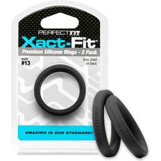 Perfect Fit Xact-Fit Cockring 2-Pack - Black