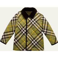 Burberry Jackor Barnkläder Burberry Boy's Grayson Check Quilted Jacket, 3-14 ARTICHOKE IP CHK