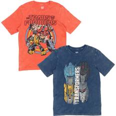 Tops HIS Transformers Optimus Prime Bumblebee Megatron Little Boys Pack Graphic Black/Orange 6-7