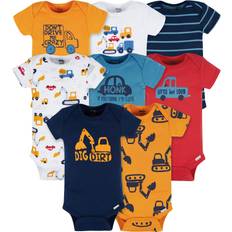 Boys - S Bodysuits Onesies Brand Baby Boy Short Sleeve Onesies Bodysuits 8-Pack Sizes Newborn-12M