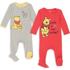 White Jumpsuits Children's Clothing Disney Disney Winnie The Pooh Baby Boys Pack Sleep N' Play Coverall White/Red Newborn