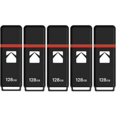 Kodak USB2.0 K100 128GB Flash Drive 5-pack