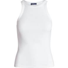 Polo Ralph Lauren Women Tank Tops Polo Ralph Lauren Women's Rib-Knit Slim Tank White White