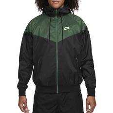 Nike Sportswear Windrunner Men's Hooded Jacket - Black/Fir/Lime Blast