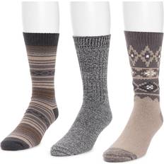 Steps Socks Muk Luks Men's Pair Pack Microfiber Boot Socks Neutral Neutral