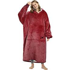 Catalonia Oversized Hoodie Blanket Sweatshirt, Extra Long Comfortable Sherpa Lounging Pullover for Adults, Gifts for Women