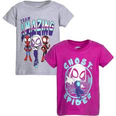 T-shirts Marvel Spidey and His Amazing Friends Little Girls Pack T-Shirts Grey/Purple