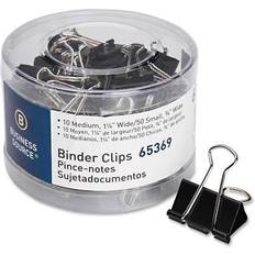 Business Source BSN65369 Small & Medium Binder Clips Per Pack