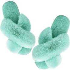 Slippers Women's Cozy Soft Plush Slippers Mint