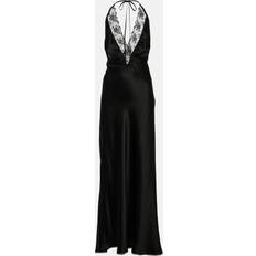 Evening Gowns - XXS Dresses SIR SIR Aries lace-trimmed silk gown black