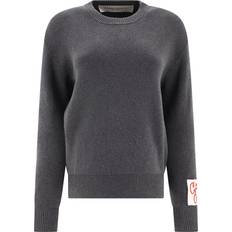 Or - Pull en tricot Pulls GOLDEN GOOSE Dany Lettering Knitwear Grey