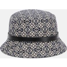 Leather - Unisex Hats Loewe Anagram bucket hat navy_black