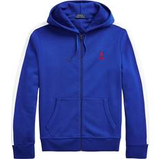 Men - Mesh Sweaters Polo Ralph Lauren Double-Knit Mesh Full-Zip Hoodie in Sapphire Star Multi