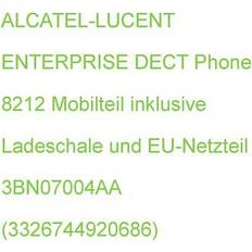 Alcatel Vaste Telefoons Alcatel 8212 DECT Handset, contains battery, Des Incl, Power Supply Europe 3BN67335AA