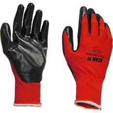 L Disposable Gloves Scan Palm Dipped Nitrile Gloves Red