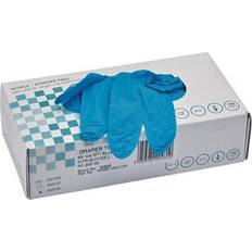 Blue Disposable Gloves Draper Nitrile Gloves Blue Pack of 100