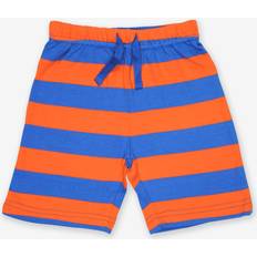 3-6M - Shorts Trousers Toby Tiger Organic Orange and Blue Stripe Shorts 3-4y