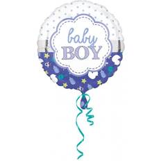 Baby Latex Balloons Amscan Folienballon "Baby Boy" (5)