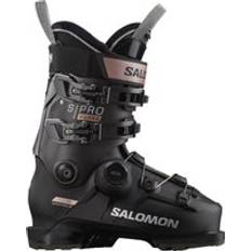 Salomon S Pro Supra Boa 95 Black Beluga Pink Gold Metallic Ski