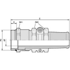 Accessoires Électriques Lappkabel Presse-étoupe LAPP SKINDICHT SR-SV PG 16/13 52023625 PG16 laiton laiton 10 pc(s)