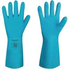 Honeywell Safety FLEXTRIL Blue Nitrile Chemical Resistant Gloves, 10, Nitrile Coating