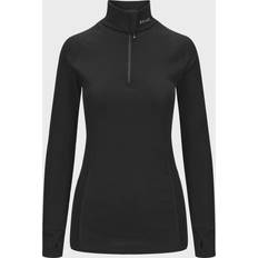 Lady Arctic Zip Polo W/Thumbfingergrip - Black