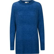 Ichi Dame Sweatere Ichi IHKAMARA Pullover Blå Damer